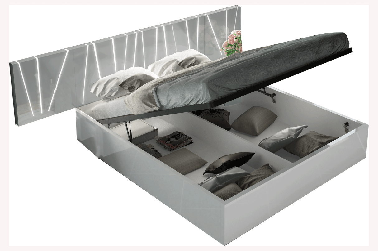Ronda Salvador King Storage Bed from ESF Furniture - Luna Furniture