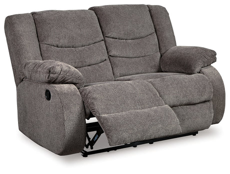 Tulen Gray Reclining Loveseat and Recliner from Ashley Furniture - Luna Furniture