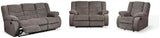 Tulen Gray Reclining Living Room Set from Ashley Furniture - Luna Furniture