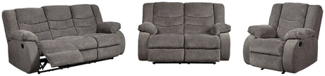 Tulen Gray Reclining Living Room Set from Ashley Furniture - Luna Furniture