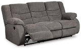 Tulen Gray Reclining Sofa from Ashley Furniture - Luna Furniture