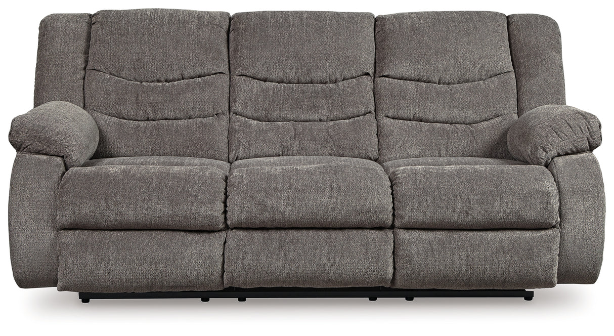 Tulen Gray Reclining Sofa from Ashley - Luna Furniture