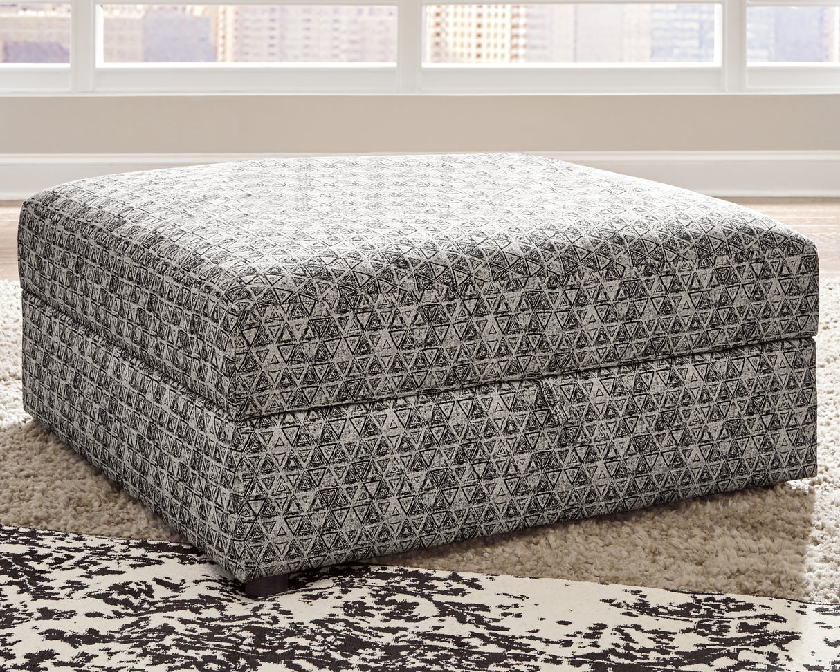 Kellway Bisque Ottoman With Storage from Ashley - Luna Furniture