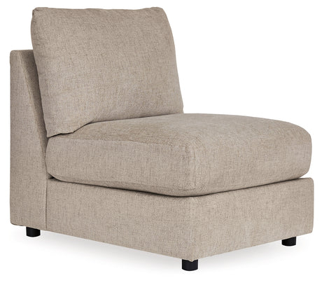 Kellway Bisque Armless Chair from Ashley - Luna Furniture