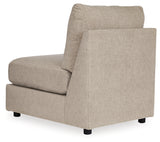 Kellway Bisque Armless Chair from Ashley - Luna Furniture