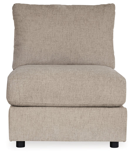 Kellway Bisque Armless Chair from Ashley - Luna Furniture
