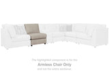 Kellway Bisque Armless Chair from Ashley - Luna Furniture