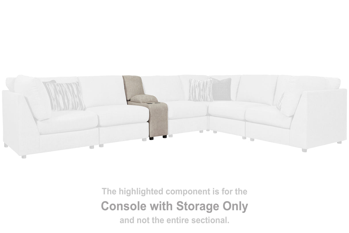 Kellway Bisque Console with Storage from Ashley - Luna Furniture