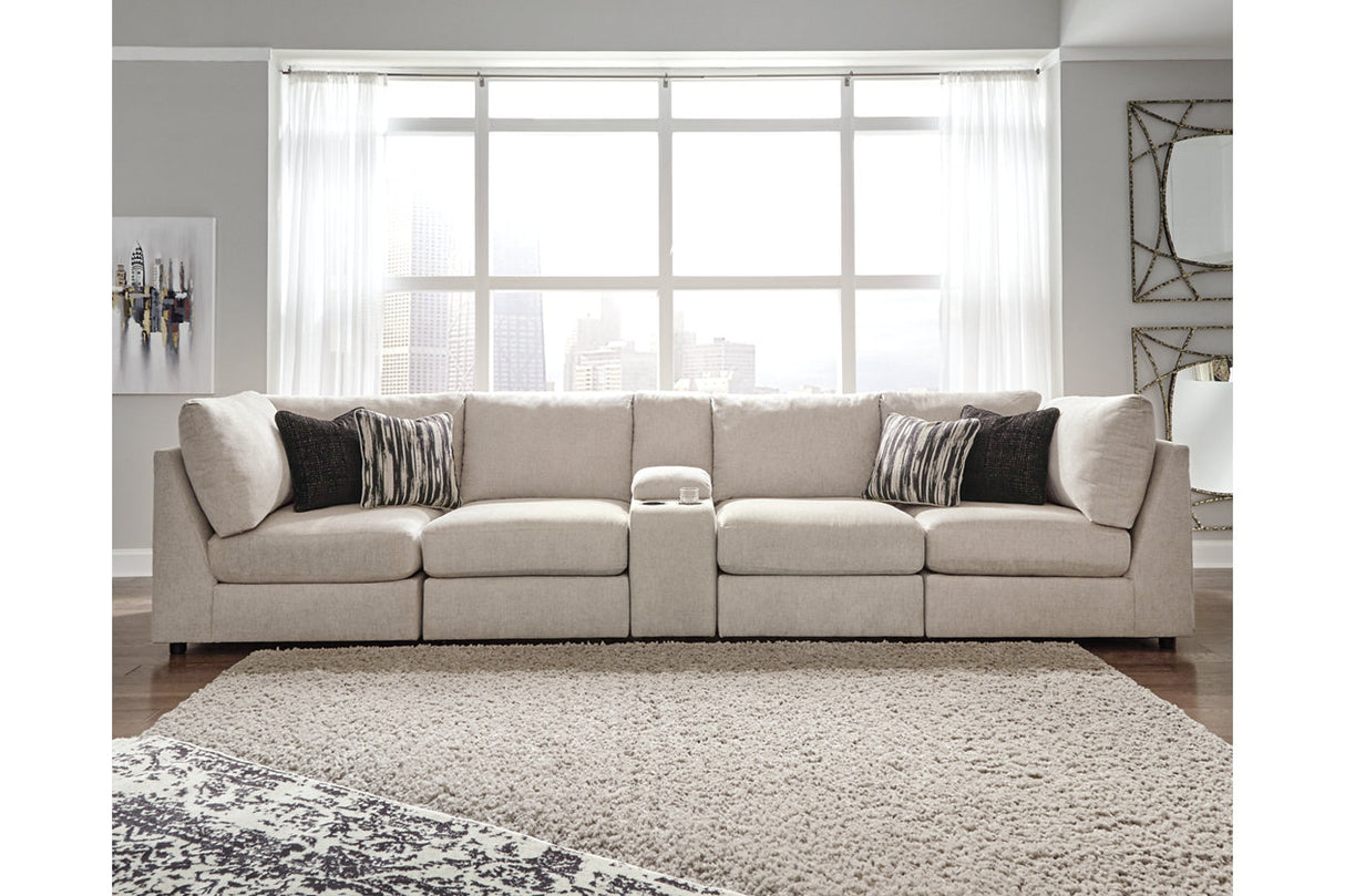 Kellway Bisque 5-Piece Sectional from Ashley - Luna Furniture
