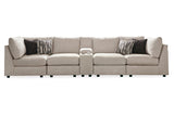 Kellway Bisque 5-Piece Sectional from Ashley - Luna Furniture