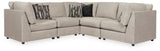 Kellway Bisque 5-Piece Modular Sectional from Ashley - Luna Furniture