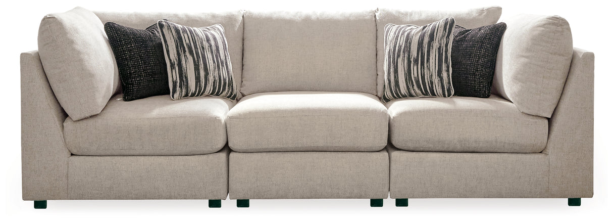 Kellway Bisque 3-Piece Sectional from Ashley - Luna Furniture