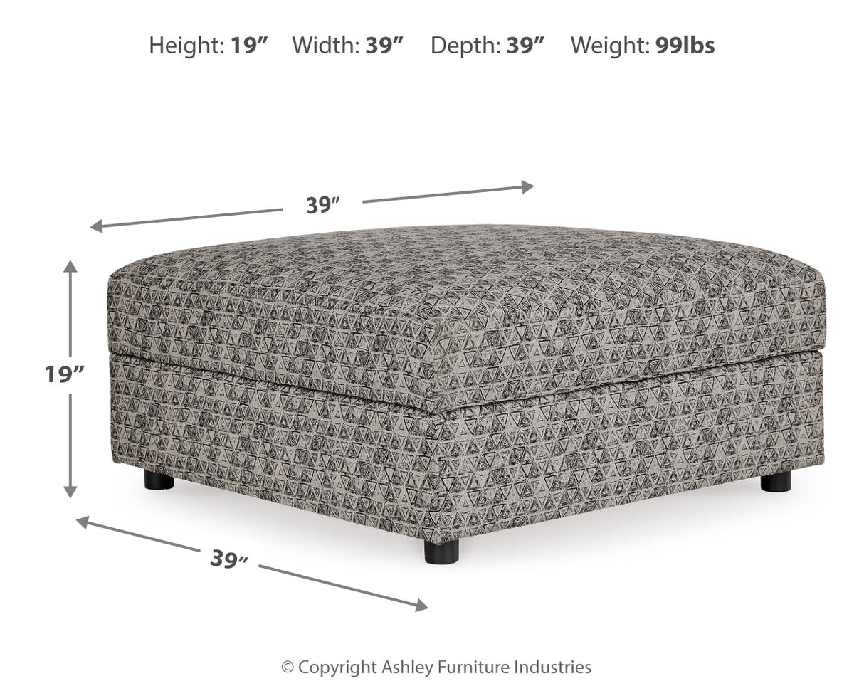 Kellway Bisque Ottoman With Storage from Ashley - Luna Furniture