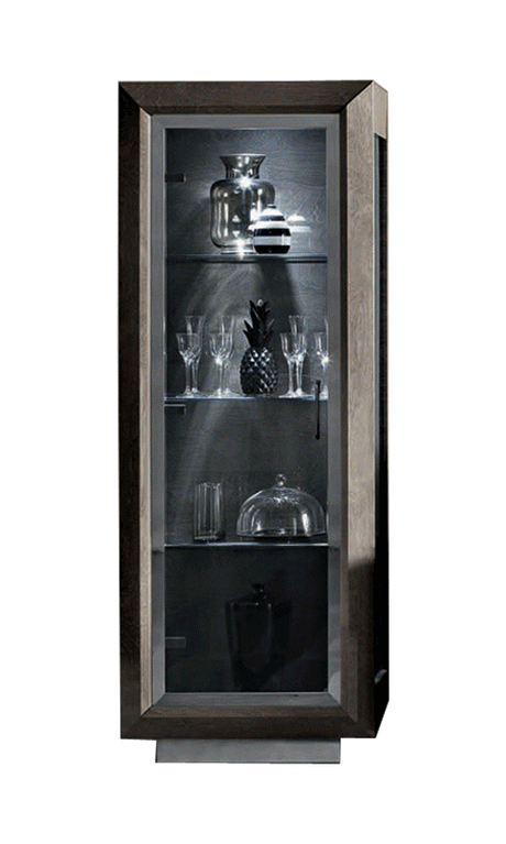 Elite Silver Birch 1 Door China Cabinet from ESF Furniture - Luna Furniture