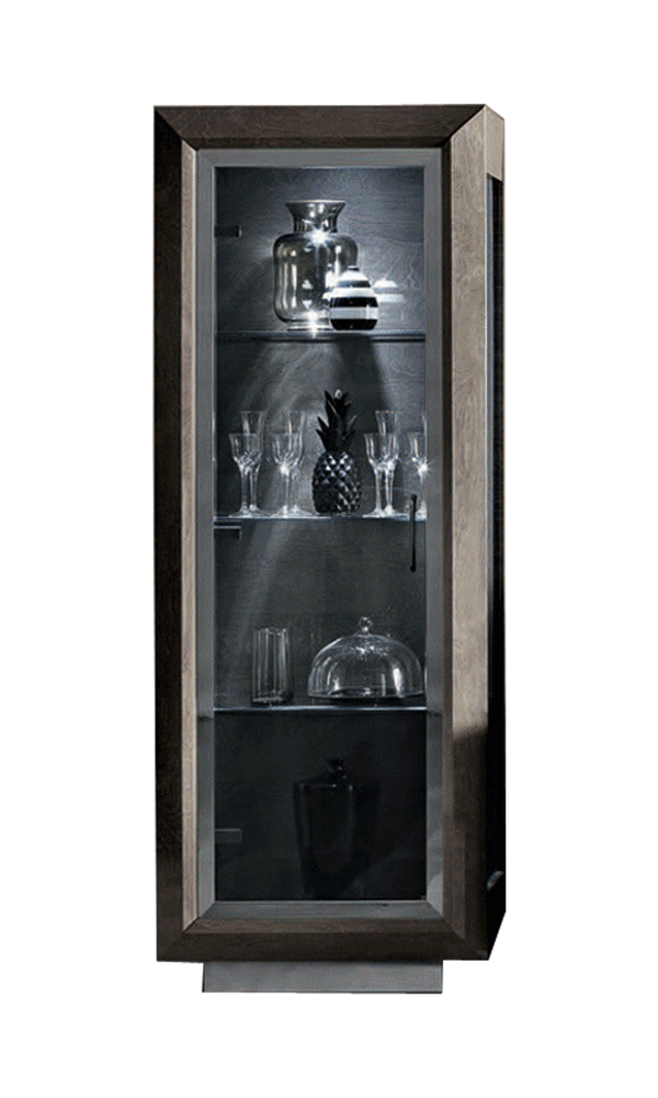 Elite Silver Birch 1 Door China Cabinet