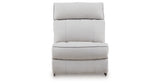 Social Pointe Pearl/Ash 5-Piece Power Reclining Sectional from Ashley Furniture - Luna Furniture