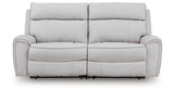 Social Pointe Pearl/Ash 2-Piece Reclining Loveseat from Ashley Furniture - Luna Furniture