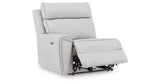 Social Pointe Pearl/Ash 7-Piece Reclining Sectional with Storage Consoles from Ashley Furniture - Luna Furniture