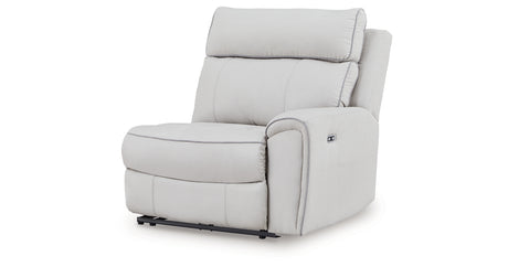 Social Pointe Pearl/Ash Right-Arm Facing Power Recliner from Ashley - Luna Furniture