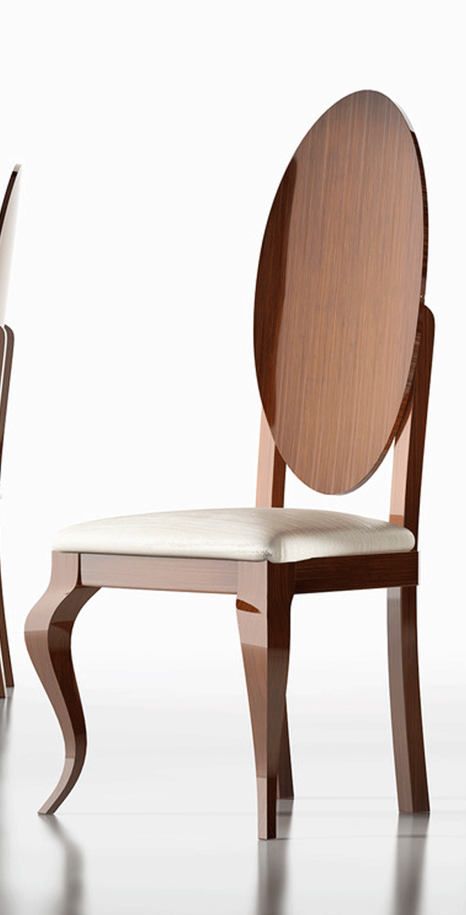 Carmen Side Chair Walnut from ESF Furniture - Luna Furniture