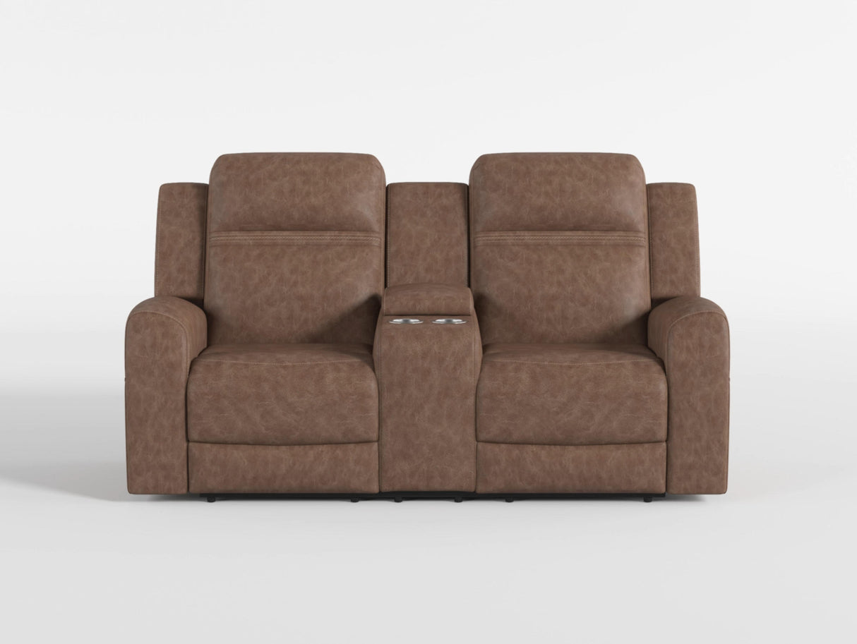 Phyllis Dark Gray Reclining Chair with Cup Holders from Homelegance - Luna Furniture