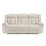 Nutmeg Beige Double Reclining Sofa from Homelegance - Luna Furniture