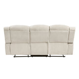Nutmeg Beige Double Reclining Sofa from Homelegance - Luna Furniture