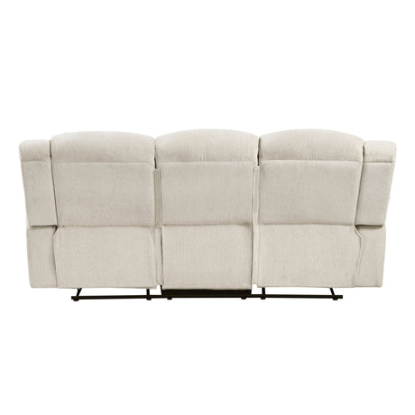 Nutmeg Beige Double Reclining Sofa from Homelegance - Luna Furniture