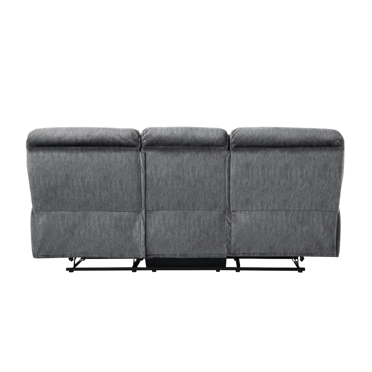 Muirfield Gray Double Reclining Loveseat from Homelegance - Luna Furniture