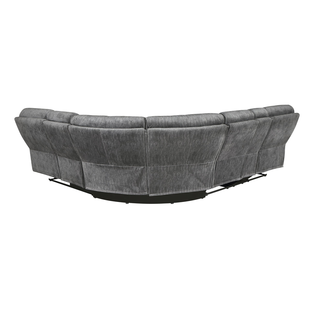 Muirfield Gray Double Reclining Sofa from Homelegance - Luna Furniture