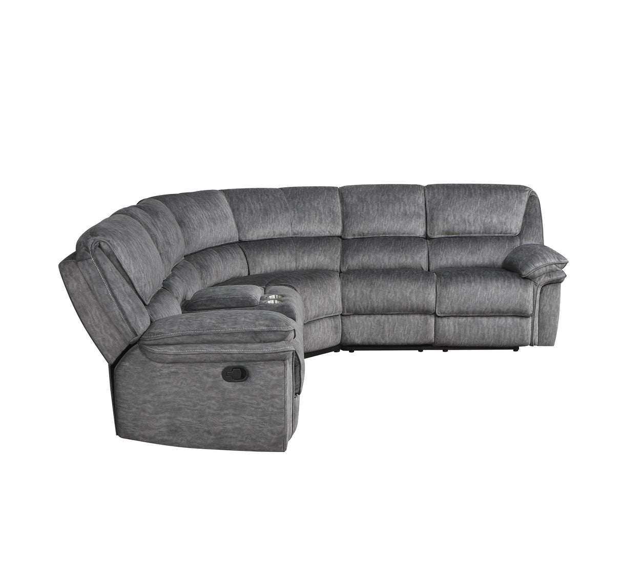 Muirfield Gray Double Reclining Sofa from Homelegance - Luna Furniture