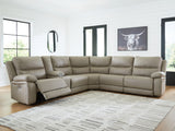 Narwhal Place Pebble 6-Piece Power Reclining Sectional from Ashley Furniture - Luna Furniture