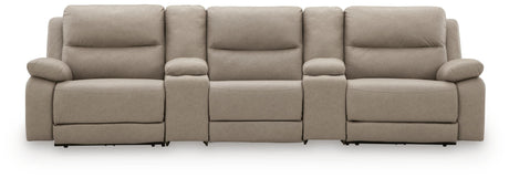 Narwhal Place Pebble 5-Piece Power Reclining Sectional from Ashley Furniture - Luna Furniture