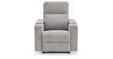 Pineland Pewter Power Glider Recliner with Audio System from Ashley Furniture - Luna Furniture