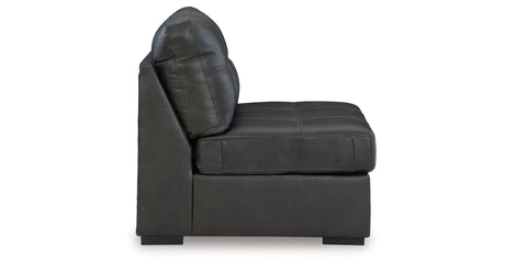 Brindley Pier Fog 4-Piece Sectional with Ottoman from Ashley - Luna Furniture