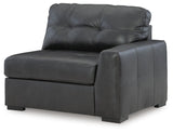 Brindley Pier 4-Piece Sectional with Ottoman in Fog from Ashley - Luna Furniture