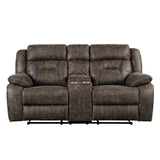 Madrona Reclining Loveseat from Homelegance - Luna Furniture