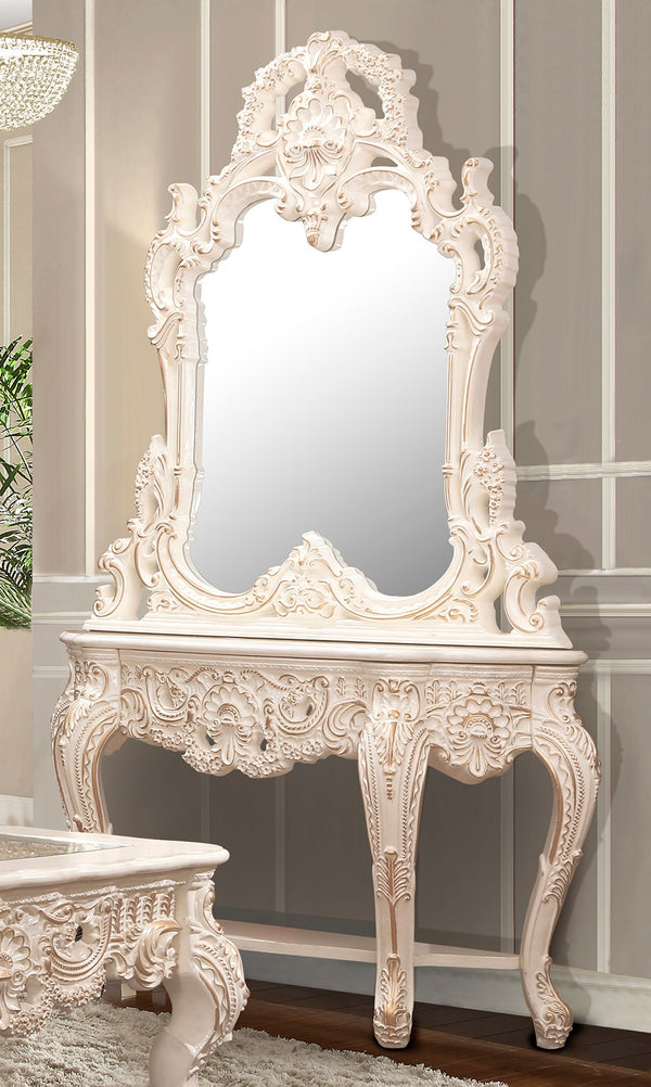 HD-998I Ivory/Metallic Gold Highlights Console