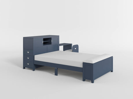 Sloane Gray Twin Bookcase Bed from Homelegance - Luna Furniture