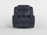 Littleton Blue Swivel Glider Reclining Chair