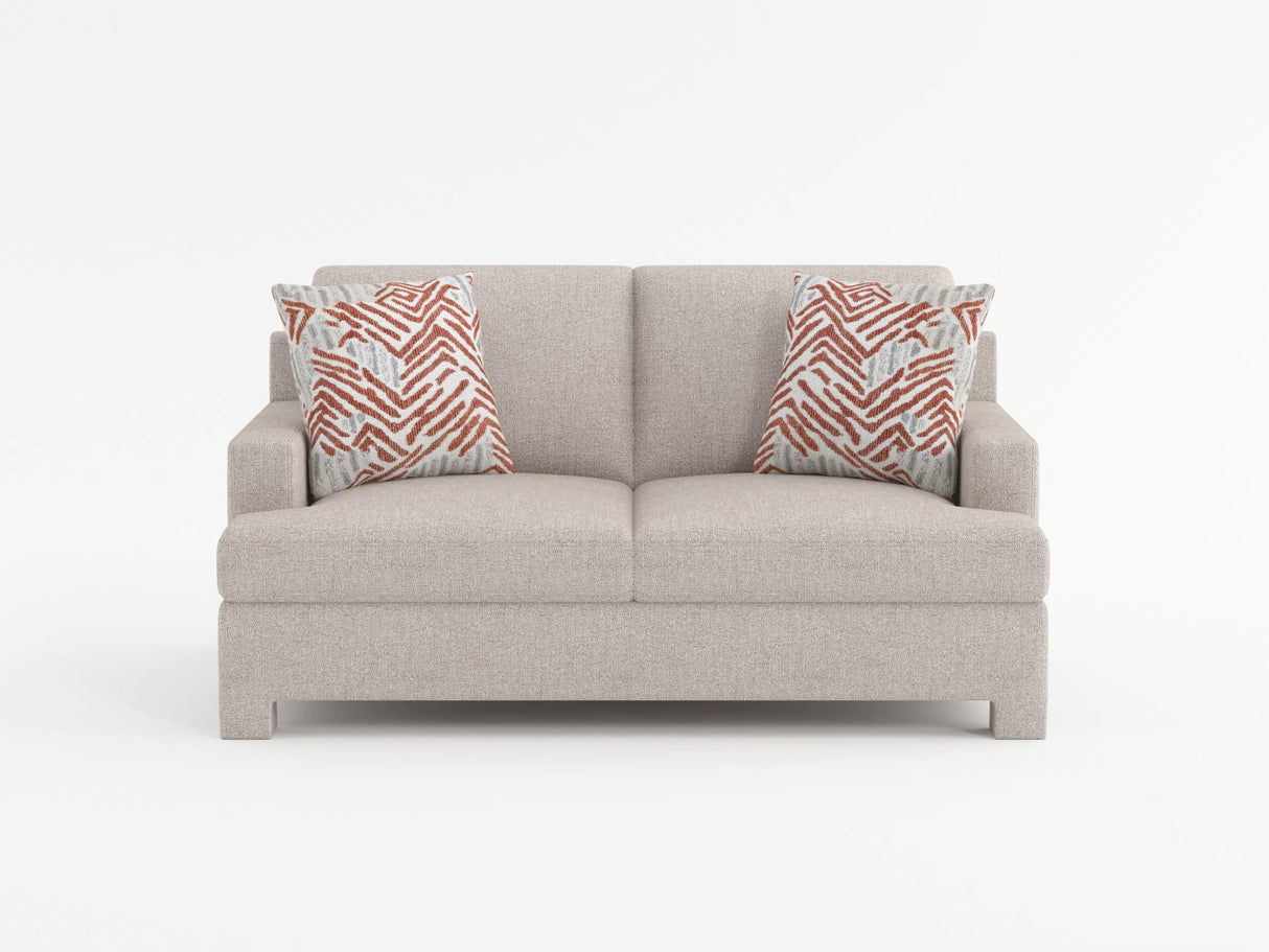 Everly Taupe Loveseat from Homelegance - Luna Furniture