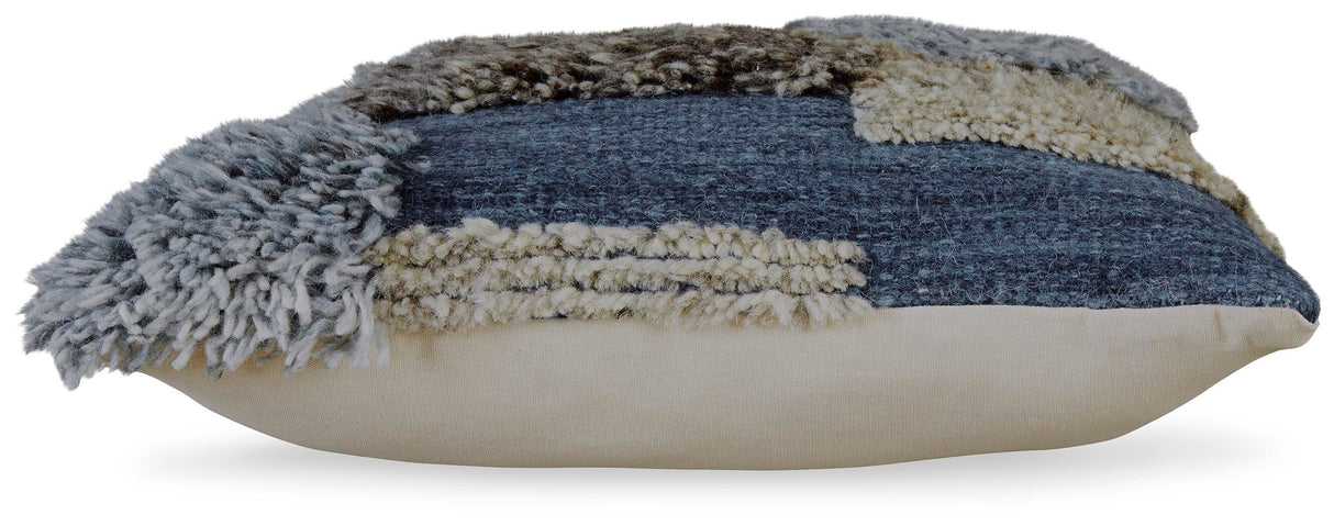 Gibbend Blue/Gray/White Pillow from Ashley Furniture - Luna Furniture