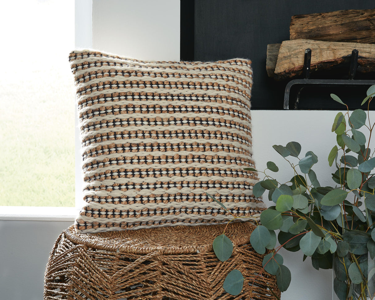 Nealington Brown/Black/White Pillow from Ashley Furniture - Luna Furniture