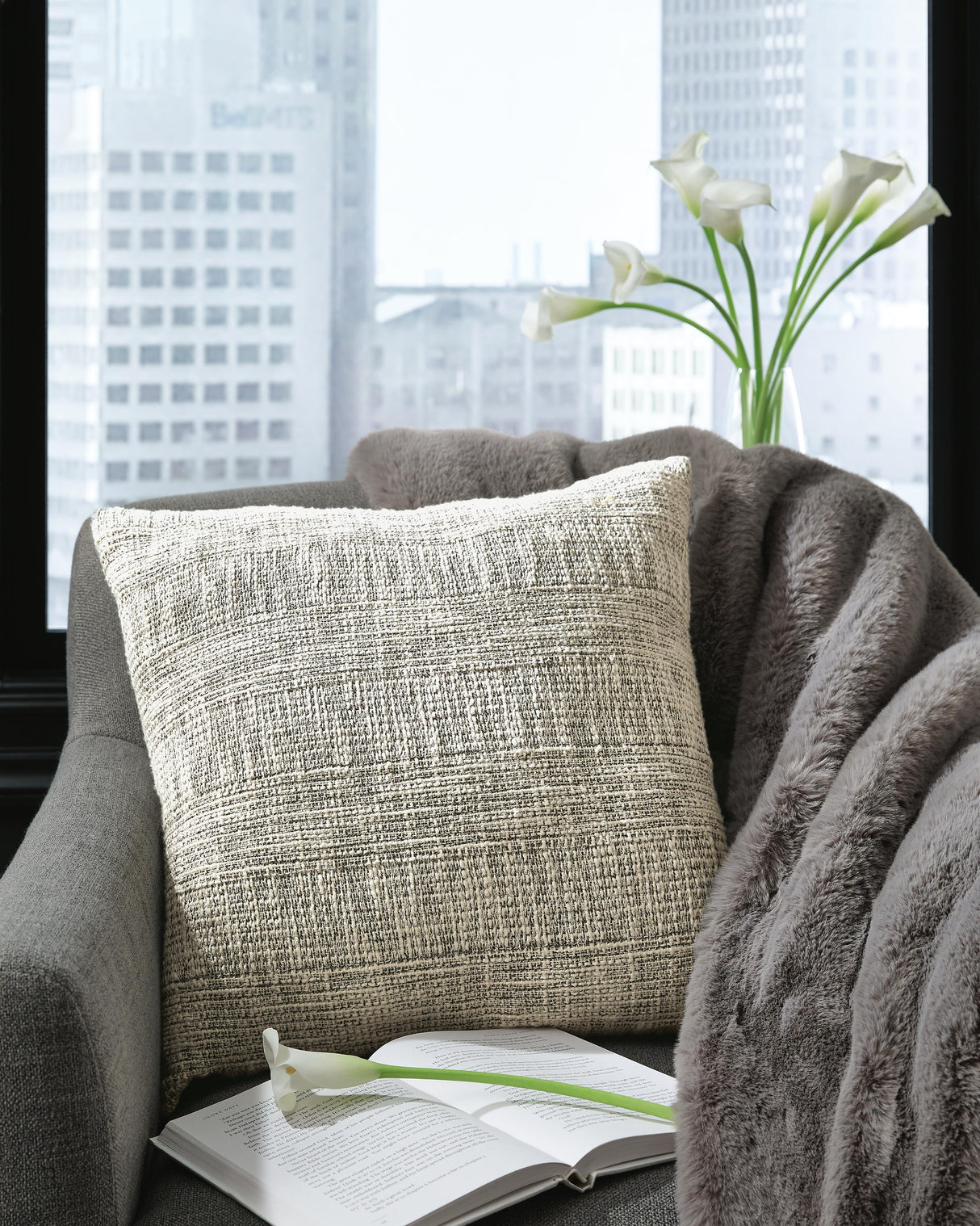 Carddon Black/White Pillow from Ashley Furniture - Luna Furniture