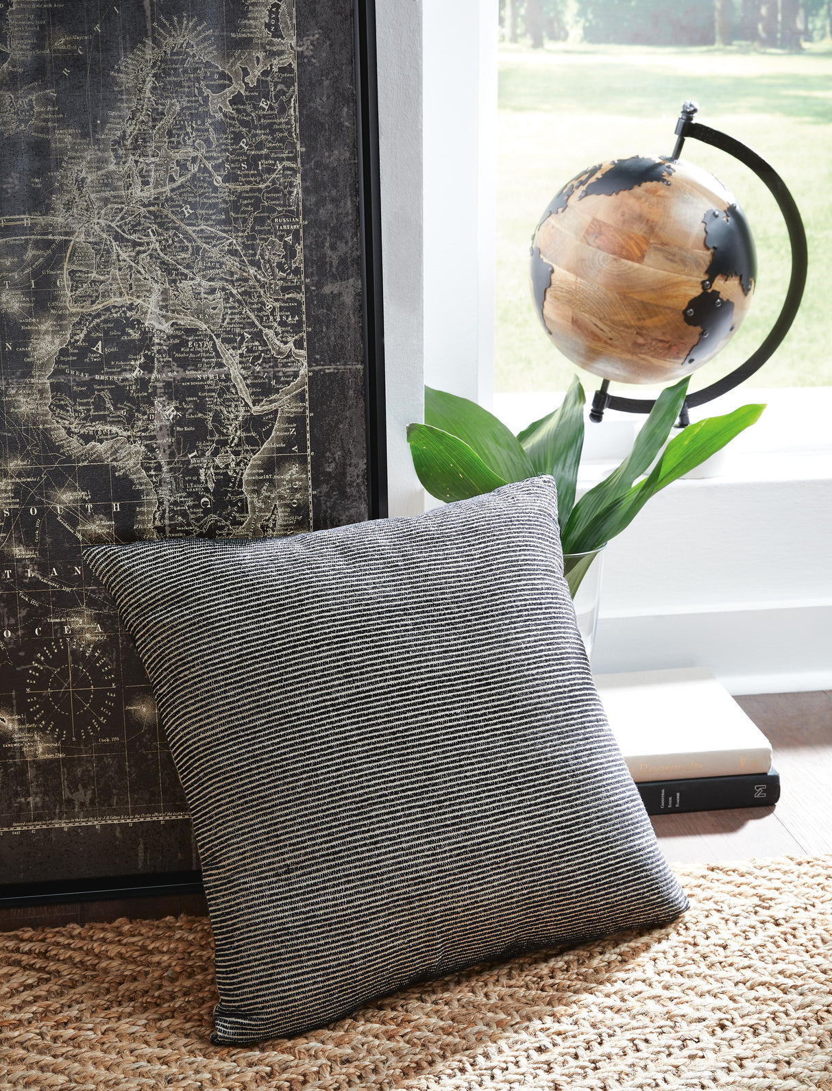 Edelmont Black/Linen Pillow from Ashley Furniture - Luna Furniture