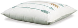 Gyldan White/Teal/Gold Pillow from Ashley - Luna Furniture