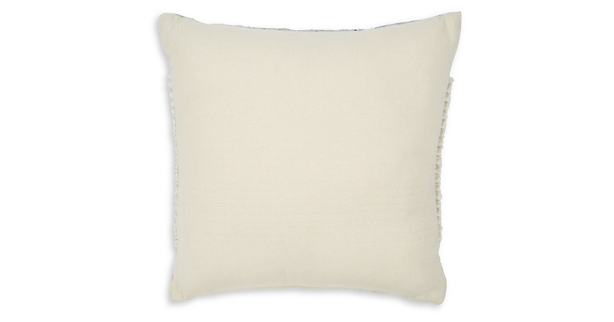 Rowcher Gray/White Pillow from Ashley Furniture - Luna Furniture