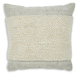 Rowcher Gray/White Pillow from Ashley Furniture - Luna Furniture