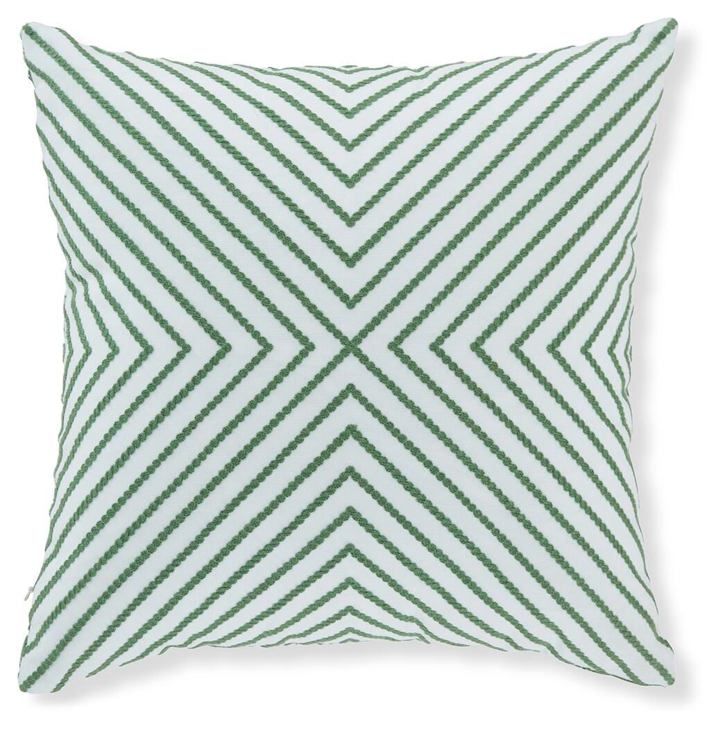 Bellvale Green/White Pillow from Ashley - Luna Furniture