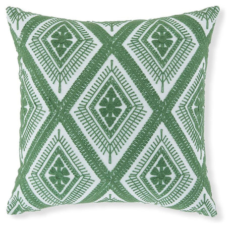 Bellvale Green/White Pillow from Ashley Furniture - Luna Furniture